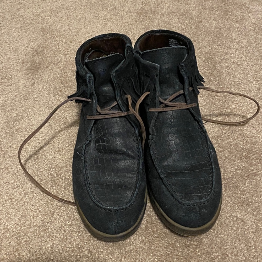 Black Leather women’s booties